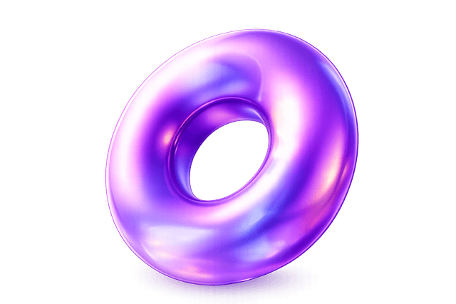 Metallic Purple Donut